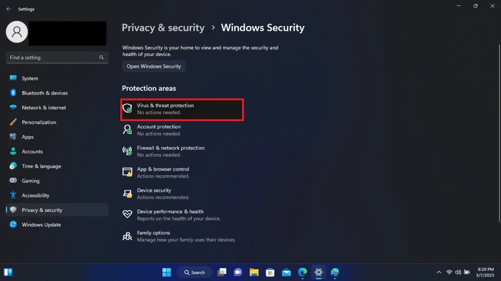 disable controlled folder access
