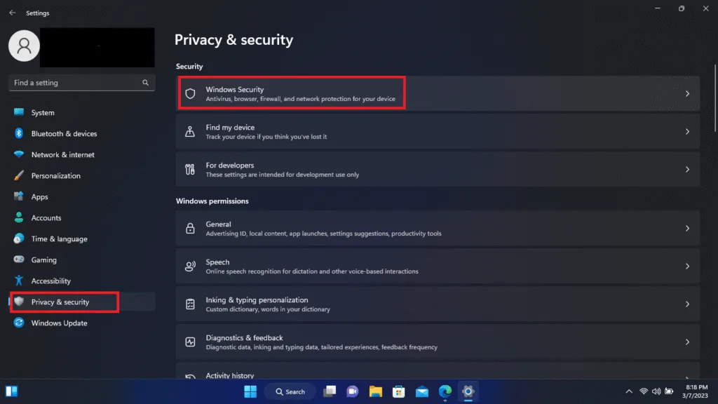 disable controlled folder access