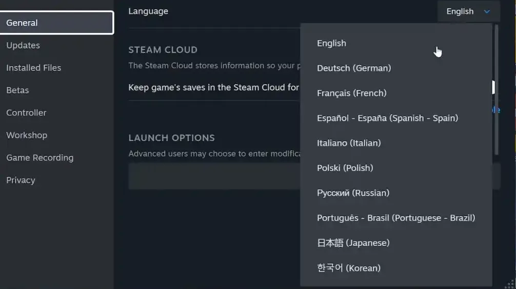 Change Language in Stronghold: Definitive Edition